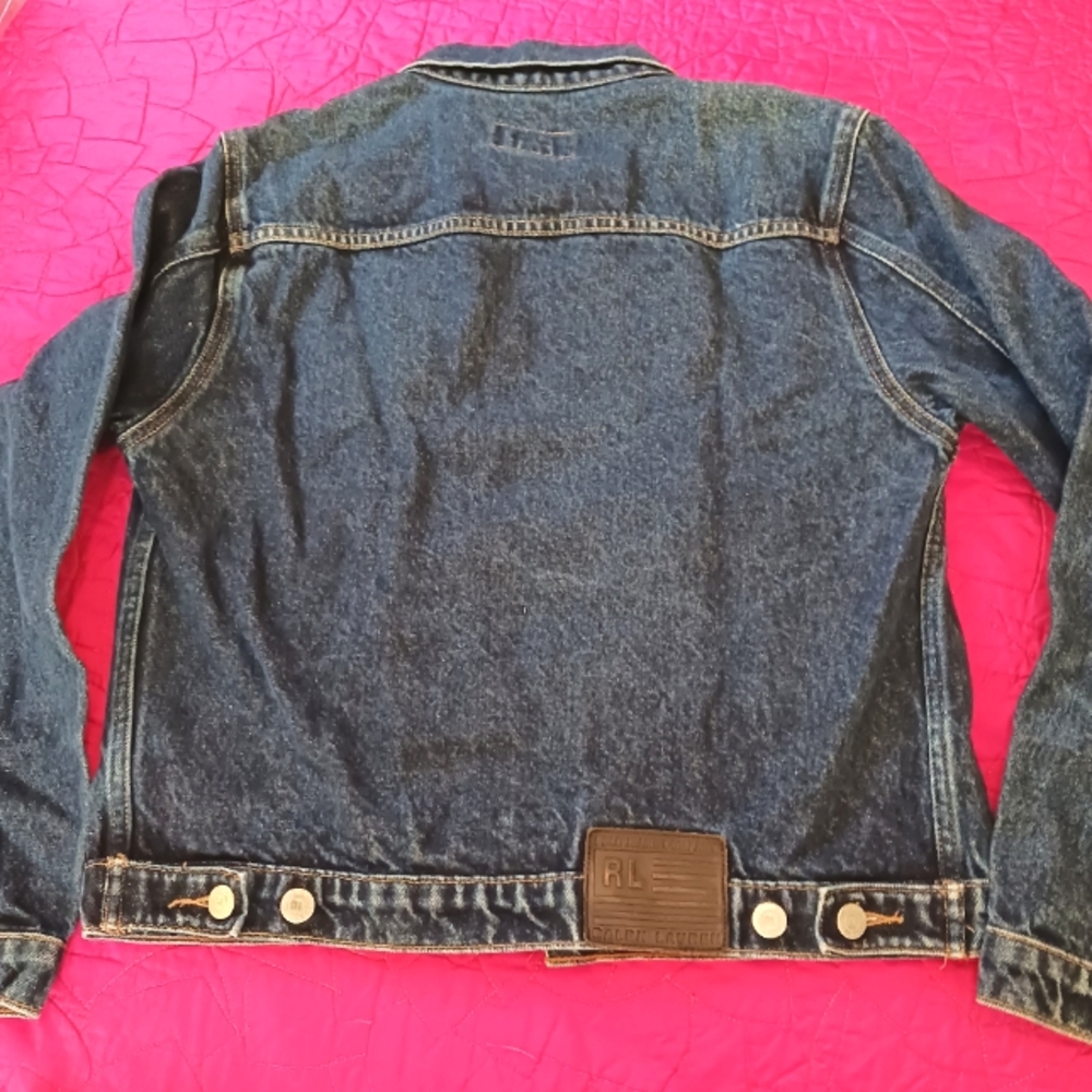 Polo Jean Co Ralph Lauren 100%Cotton Authentic Vintage Jacket Size Small - Picture 2 of 11